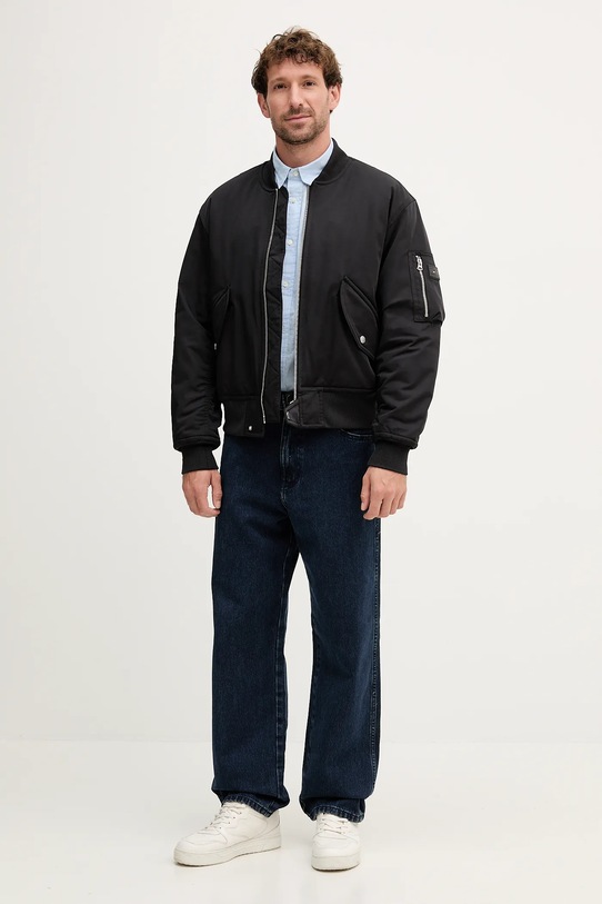 Tommy Hilfiger koszula bawełniana MW0MW39446 niebieski AW25