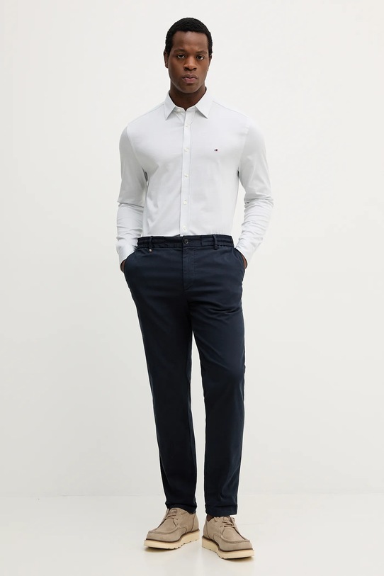 Βαμβακερό πουκάμισο Tommy Hilfiger MW0MW39479 μπλε AW25
