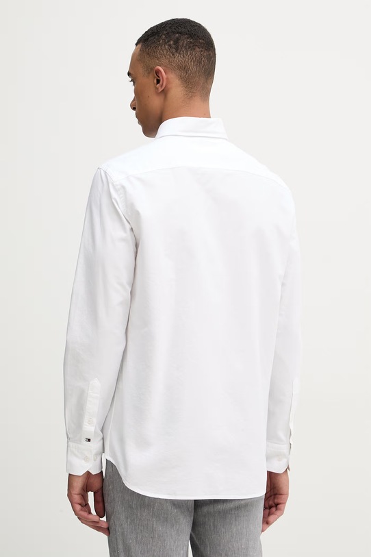 Oblačila Tommy Hilfiger srajca moška bombažna MW0MW39754 bela