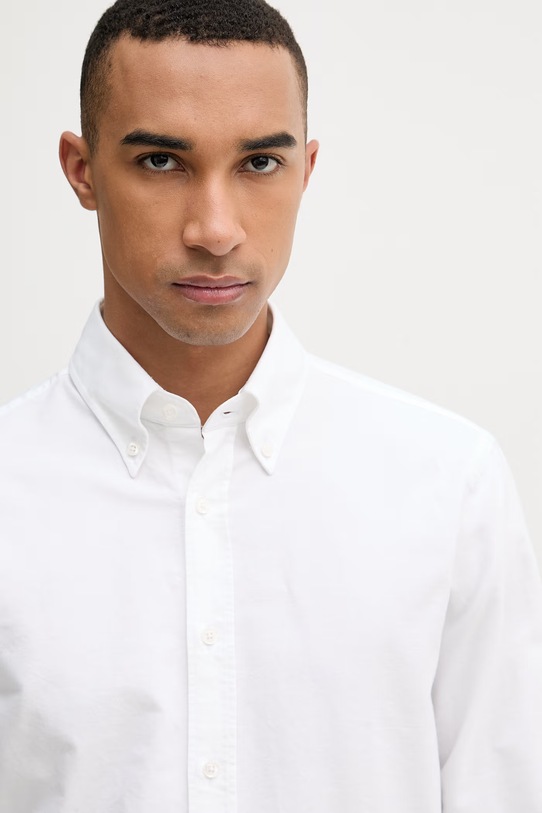 Tommy Hilfiger srajca moška bombažna bela MW0MW39754