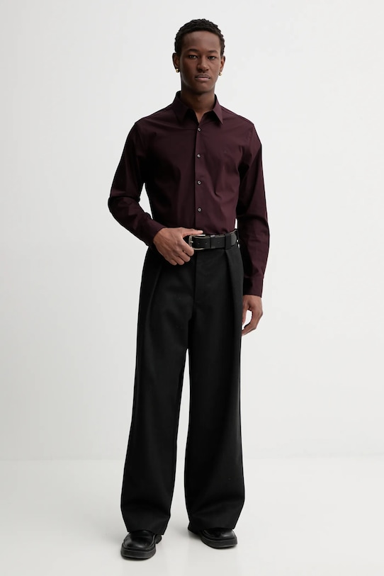 Calvin Klein koszula LV04LB148G fioletowy SS26