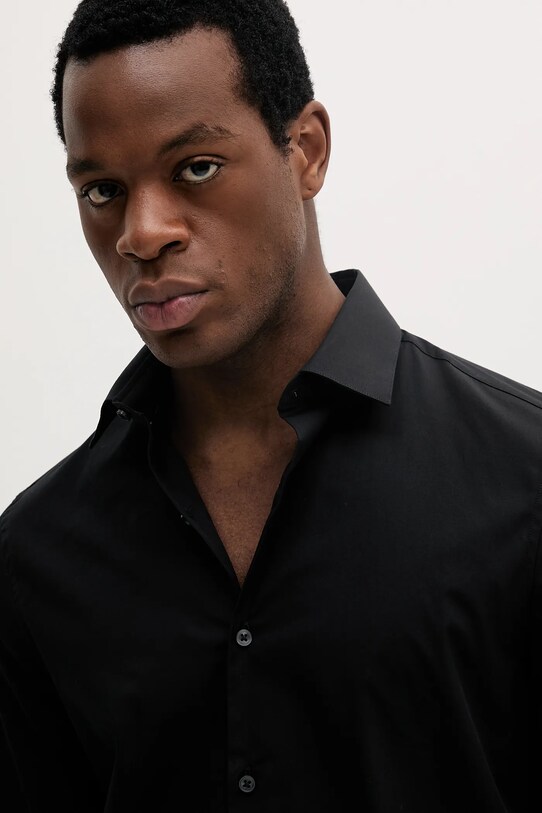 Πουκάμισο Calvin Klein μαύρο LV019EU000
