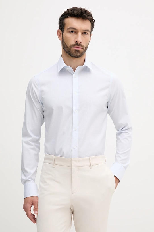 Calvin Klein cămașă carouri albastru LV019EU031