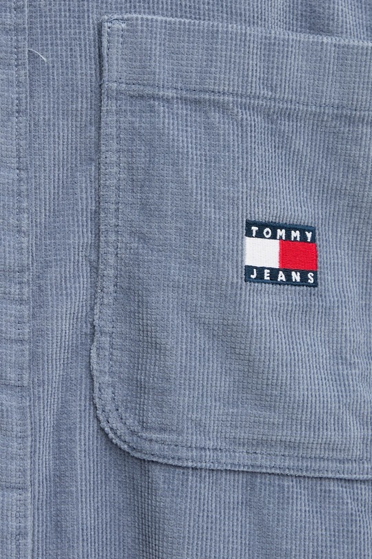 Bavlněná košile Tommy Jeans DM0DM21698 modrá