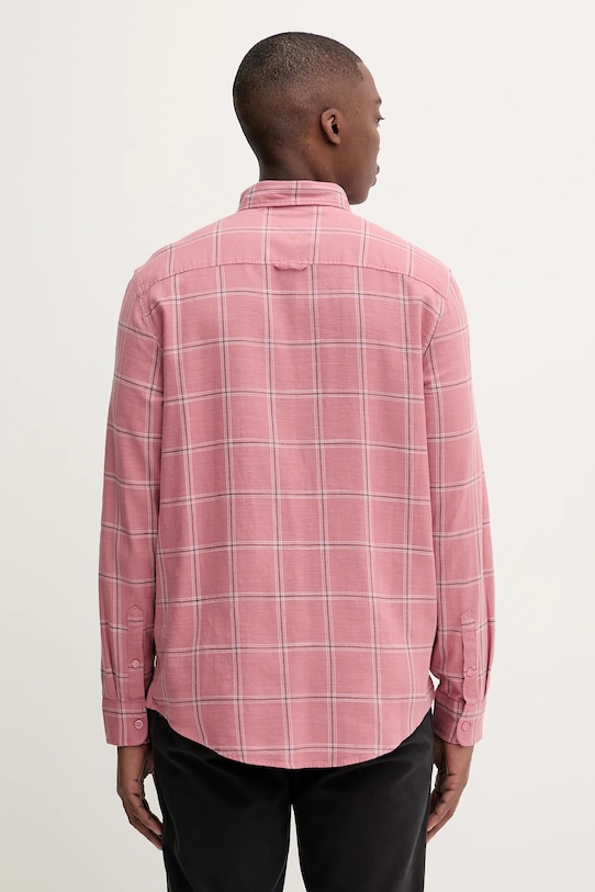 Ρούχα Βαμβακερό πουκάμισο Tommy Jeans DM0DM21701 ροζ