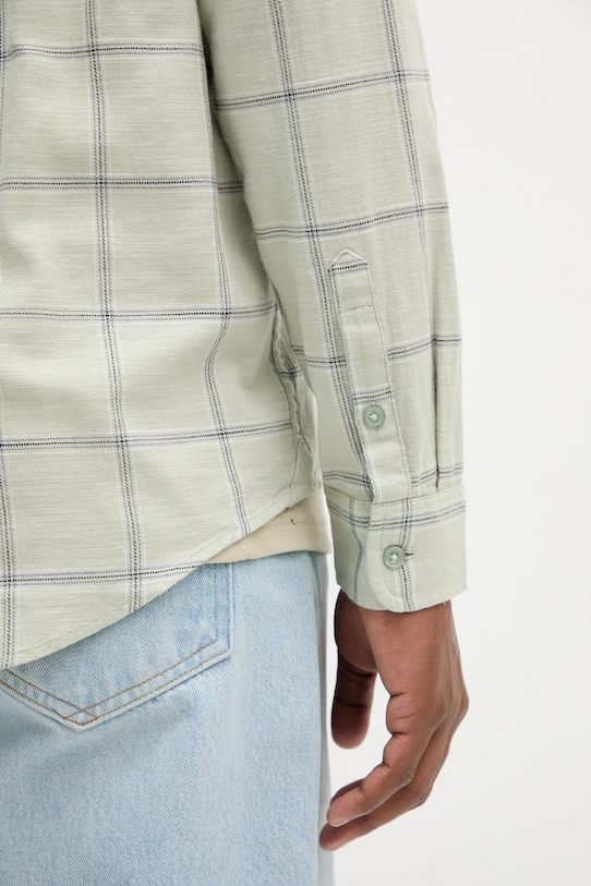 Tommy Jeans cămașă din bumbac DM0DM21701 verde