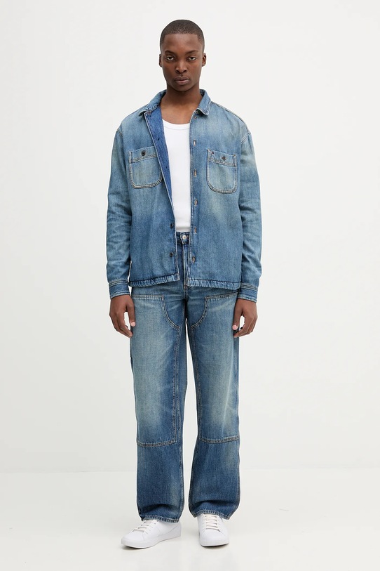 Τζιν πουκάμισο Tommy Jeans DM0DM21918 μπλε AW25