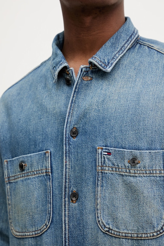 Джинсова сорочка Tommy Jeans DM0DM21918 блакитний