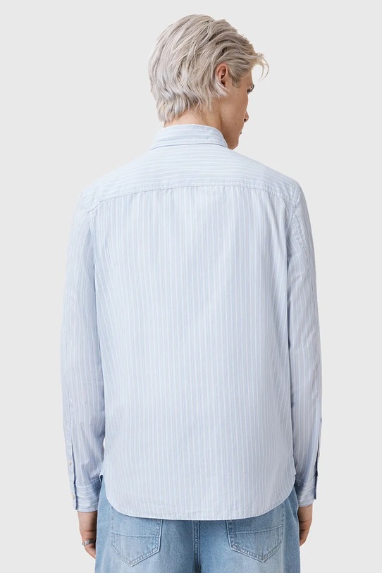 AllSaints cămașă din bumbac SAINT albastru M087SC