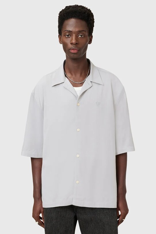 AllSaints koszula RIALTO casual szary M161SC
