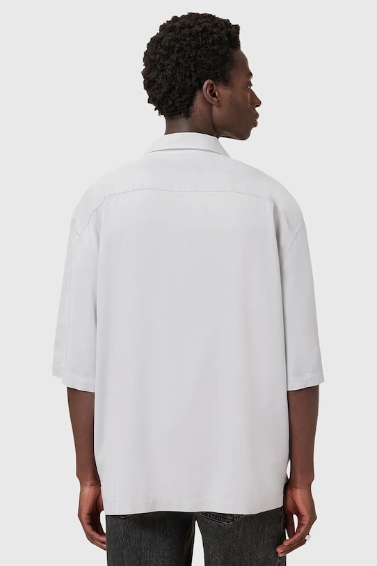 Košeľa AllSaints RIALTO sivá M161SC