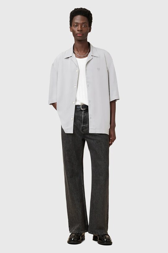 AllSaints cămașă RIALTO M161SC gri