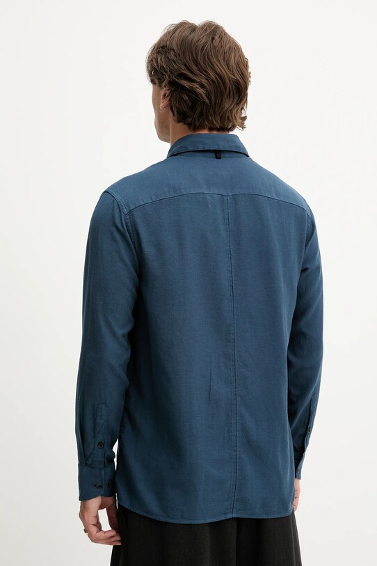 Odzież Rag & Bone koszula MBW25PA018PCML granatowy