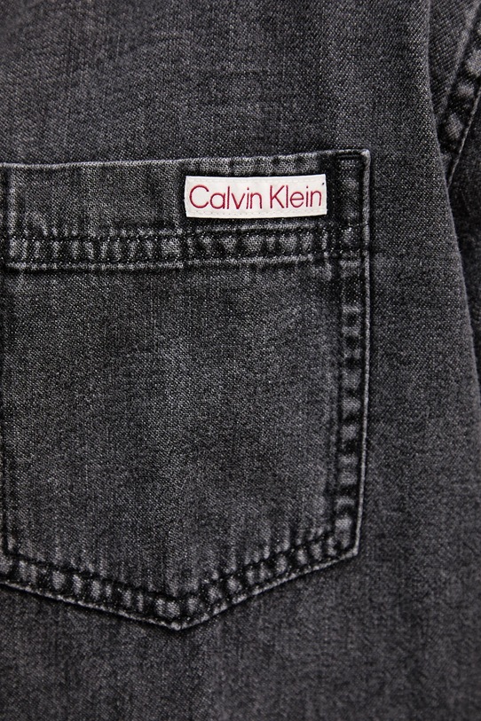 Calvin Klein Jeans koszula bawełniana LV040BM733 szary