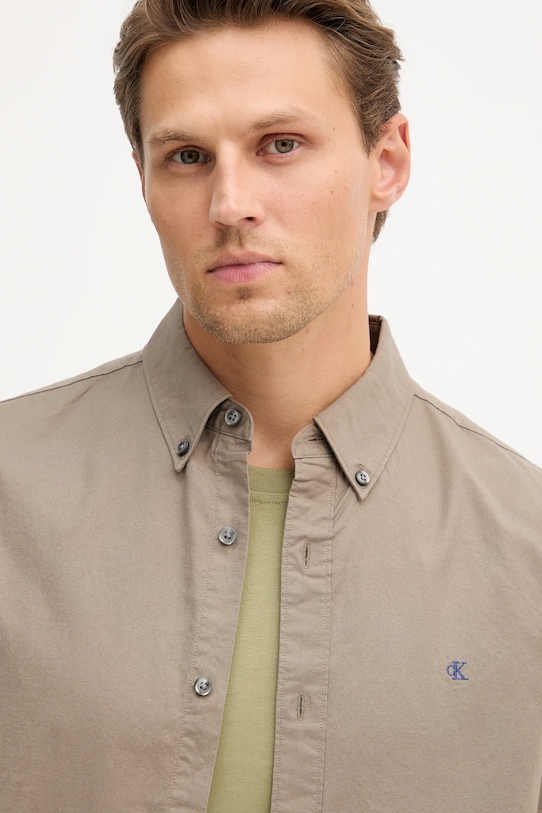 Calvin Klein Jeans camicia marrone LV140EM125