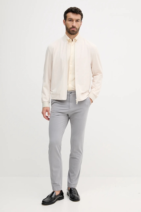 BOSS Orange cămașă din bumbac 50543089 bej AW25