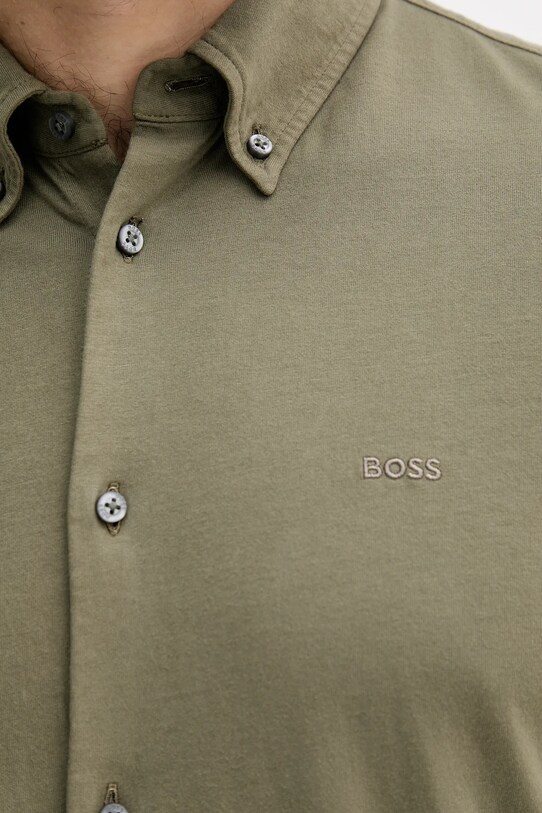 BOSS Orange cămașă din bumbac 50543089 verde