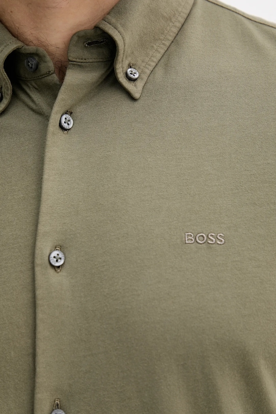 BOSS Orange koszula bawełniana 50543089 zielony