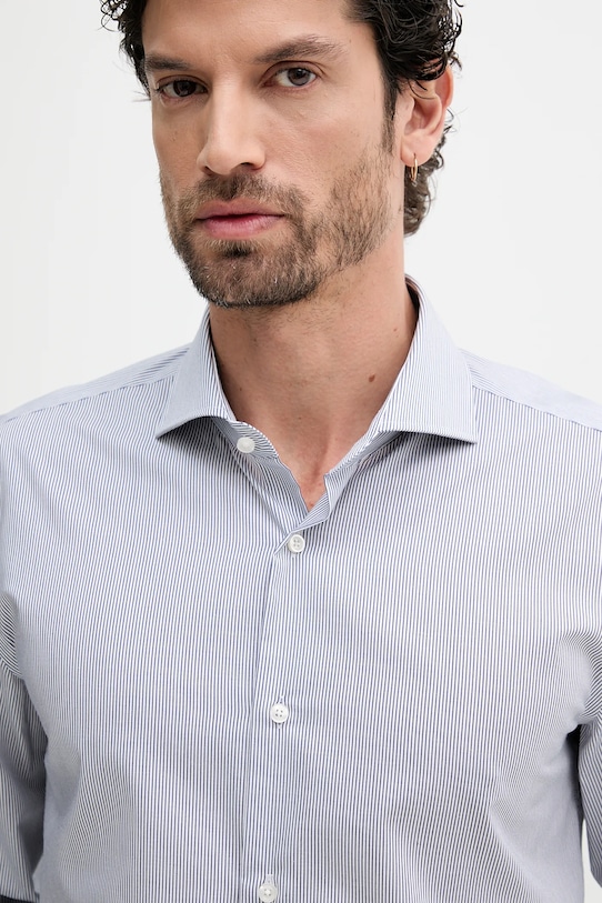 BOSS camicia in cotone H-HANK-spr-B1-C1-253 blu navy 50545826