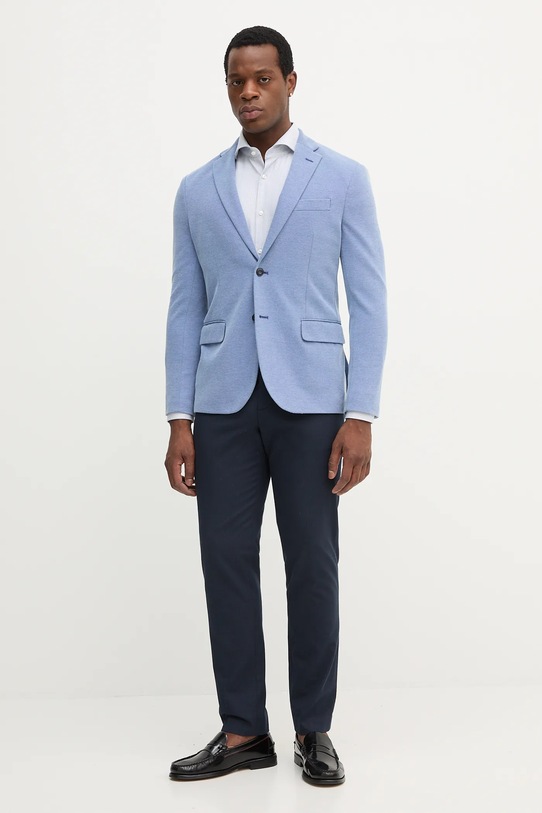 BOSS cămașă din bumbac 50545945 albastru AW25