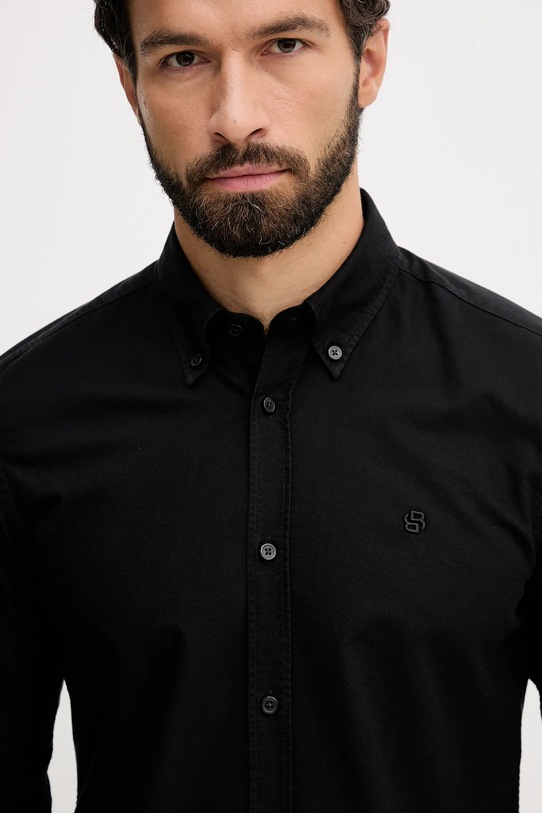 BOSS koszula bawełniana czarny 50544917