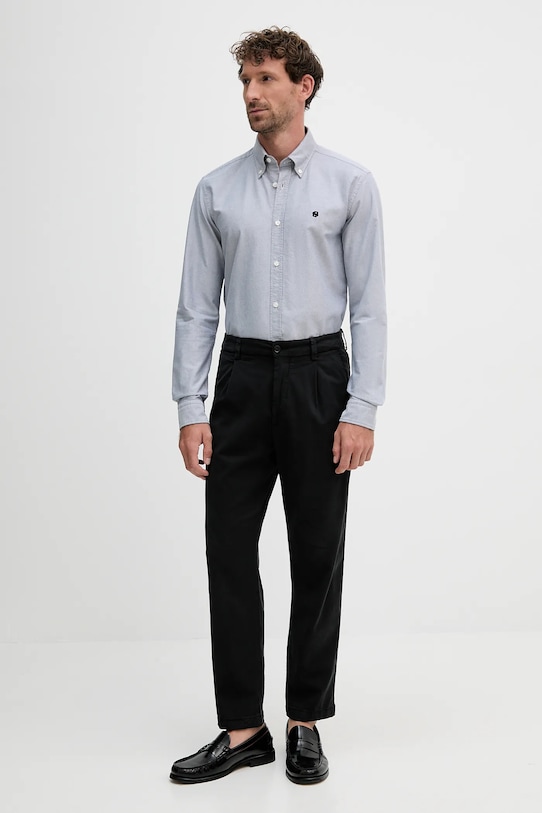 BOSS koszula bawełniana 50544951 niebieski AW25