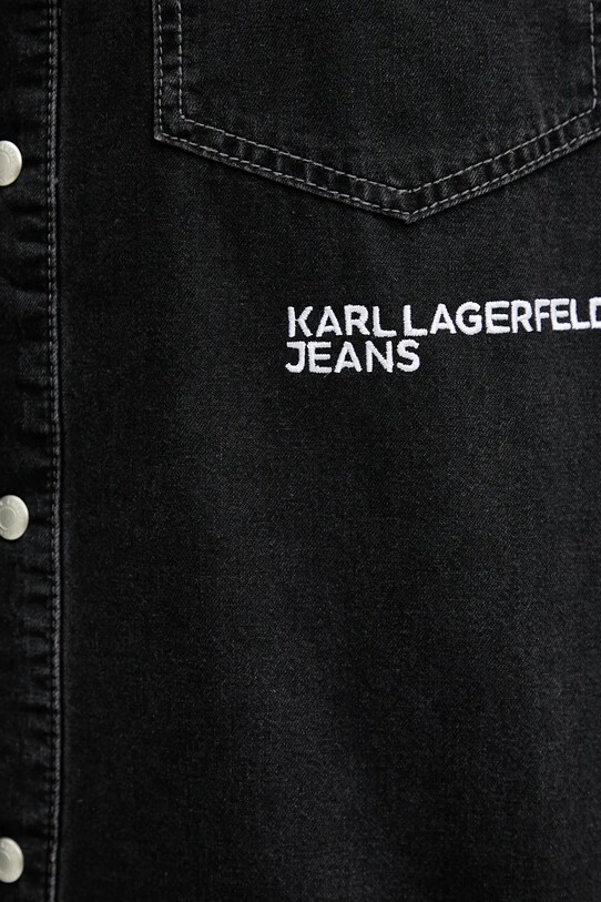 Karl Lagerfeld Jeans koszula jeansowa A3M16001 czarny
