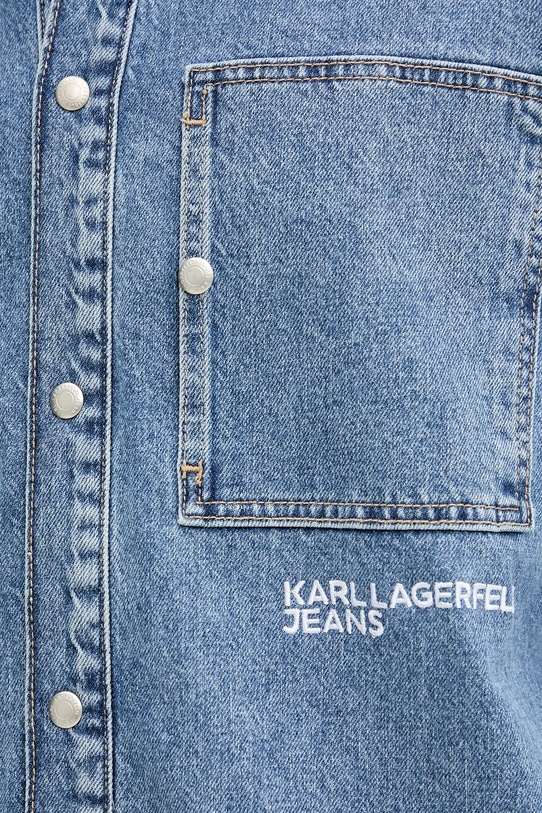 Karl Lagerfeld Jeans koszula jeansowa A3M16004 niebieski