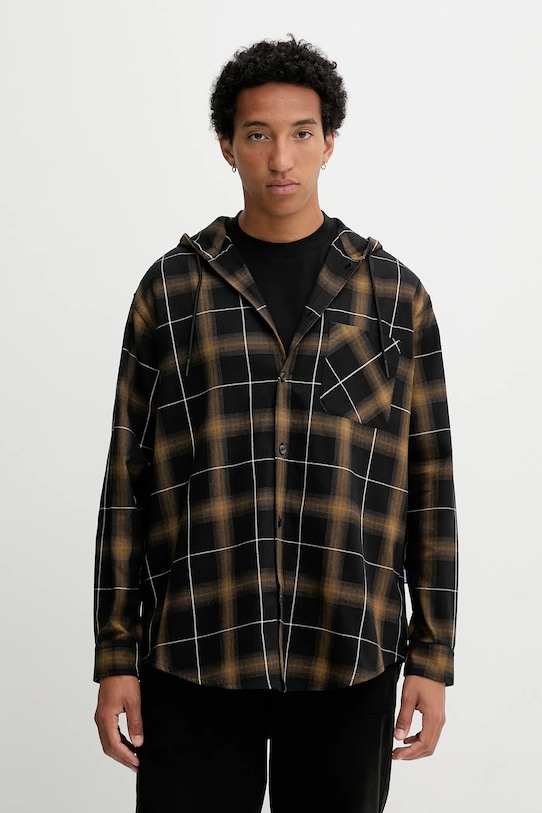 Hugo Blue cămașă din bumbac cu modele negru 50545262