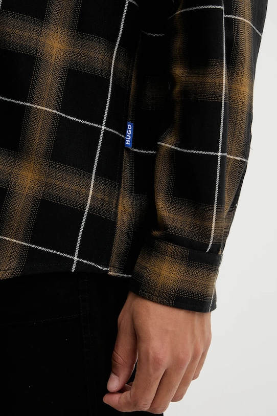 Hugo Blue cămașă din bumbac 50545262 negru