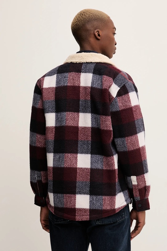 Îmbrăcăminte Tommy Jeans geacă cu aspect de cămașă DM0DM22010 burgundia