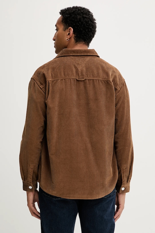 Ρούχα Πουκάμισο κοτλέ Tommy Jeans DM0DM22016 καφέ