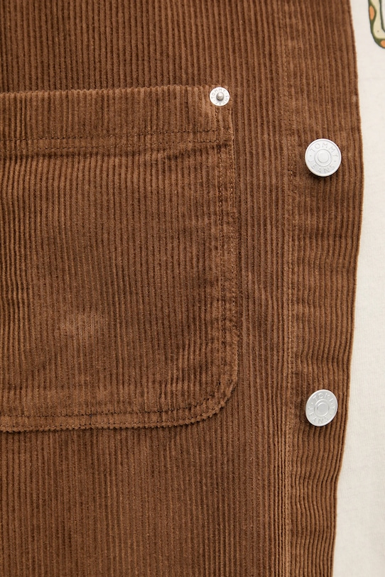 Πουκάμισο κοτλέ Tommy Jeans DM0DM22016 καφέ