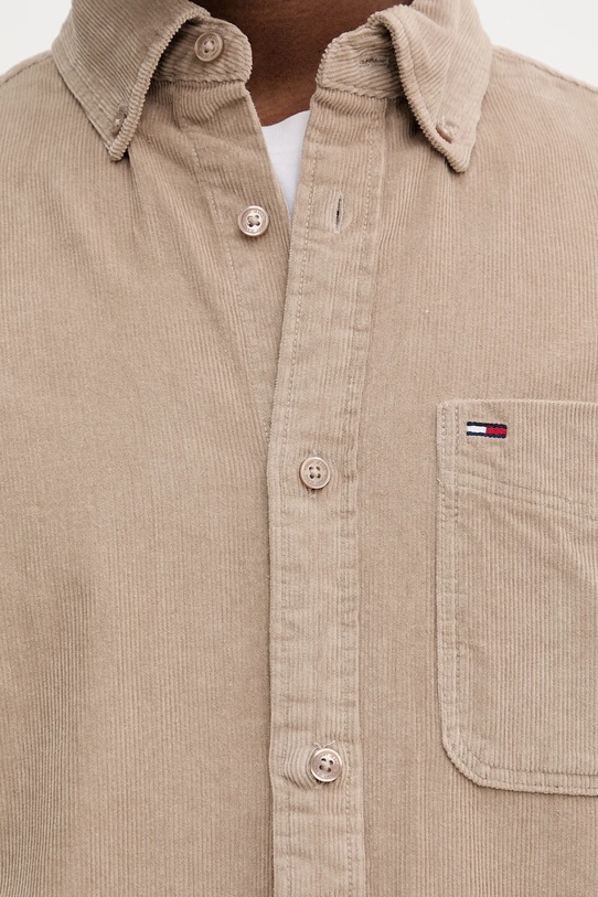 Вельветовая рубашка Tommy Jeans DM0DM22021 коричневый