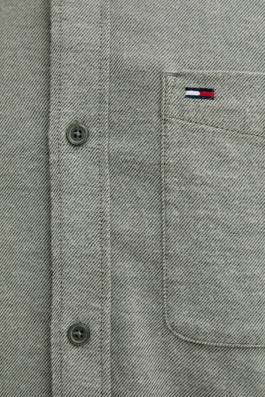 Bavlnená košeľa Tommy Jeans DM0DM22023 zelená