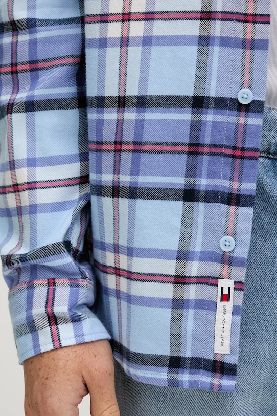 Tommy Jeans koszula bawełniana DM0DM22024 niebieski