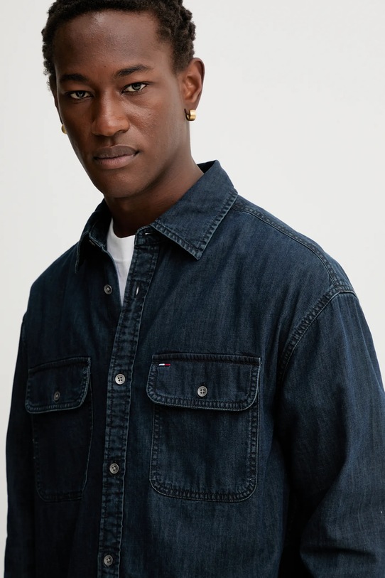 Tommy Jeans koszula jeansowa granatowy DM0DM22122