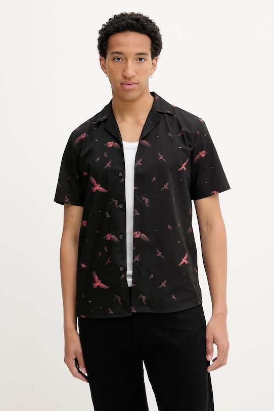 HUGO koszula bawełniana wzorzyste czarny 50545328