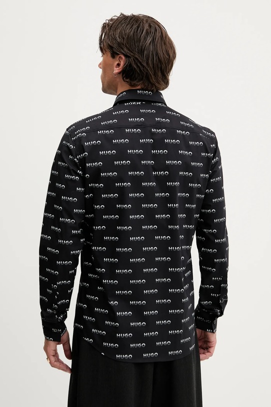 Odzież HUGO koszula bawełniana 50545349 czarny