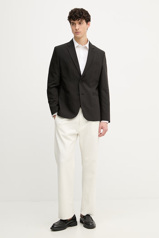 United Colors of Benetton cămașă pentru bărbați 551MUQ049 alb SS26