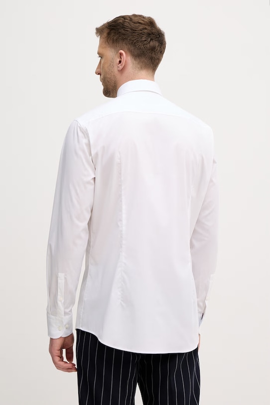 Oblečení United Colors of Benetton košile pánská 551MUQ049 bílá