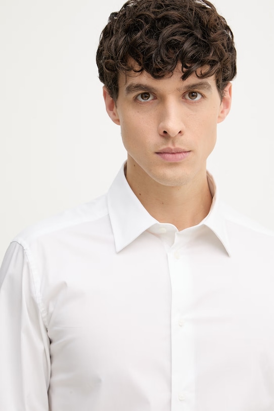 United Colors of Benetton cămașă pentru bărbați alb 551MUQ049