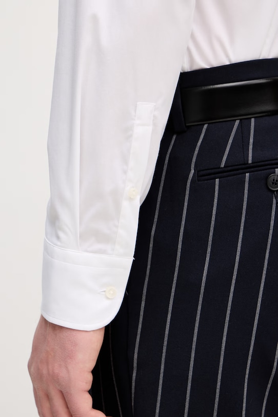 United Colors of Benetton košile pánská 551MUQ049 bílá