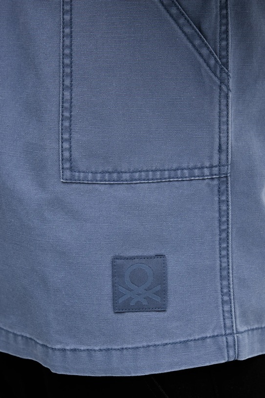 United Colors of Benetton koszula jeansowa 5QHDUQ060 niebieski