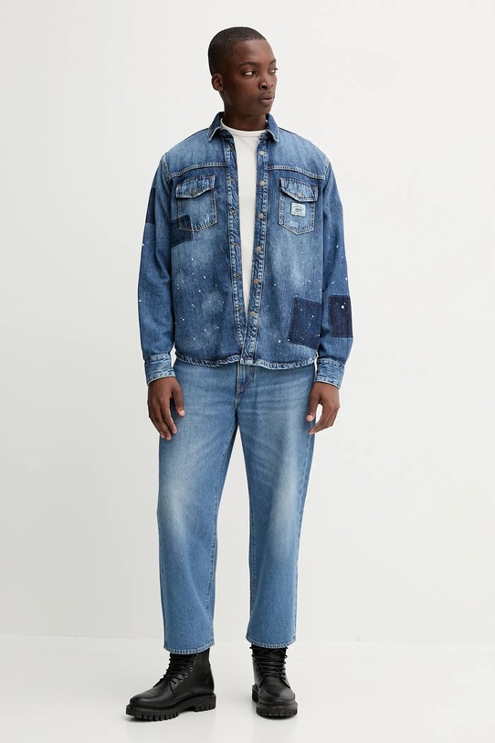 Guess Originals koszula jeansowa M5YH82.D5R01 niebieski AW25