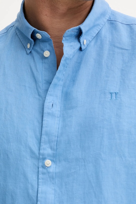 Les Deux koszula lniana Konrad 1000001 niebieski