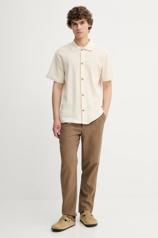 Les Deux camicia in cotone 1000164 beige AW25