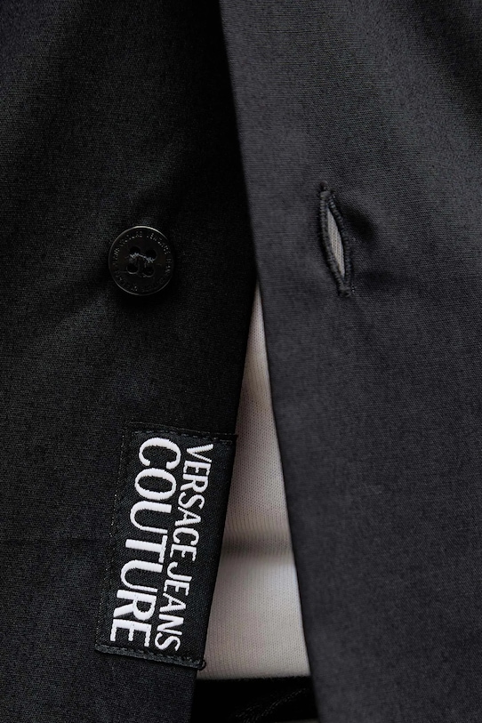 Bavlnená košeľa Versace Jeans Couture 79GALKR1.CN00K čierna