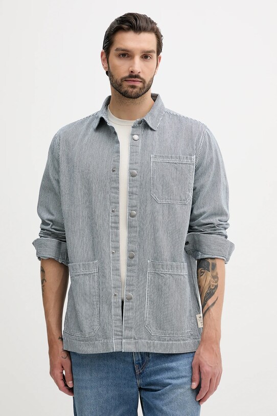 Barbour pamut ing TINDALE pamut sötétkék MOS0435