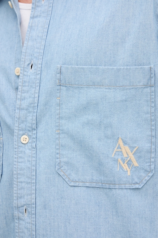 Armani Exchange koszula jeansowa XM000948.AF12043 niebieski
